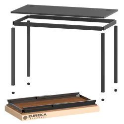 Стол письменный (для компьютера) EUREKA ERK-CD-5501 с шириной 139 см, Black