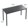 Стол письменный (для компьютера) EUREKA ERK-CD-5501 с шириной 139 см, Black
