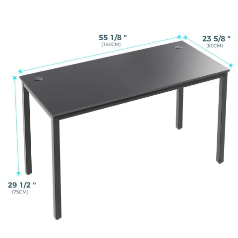 Стол письменный (для компьютера) EUREKA ERK-CD-5501 с шириной 139 см, Black