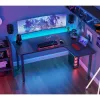 Стол письменный угловой EUREKA ERK-CD-L01R-60B, Black