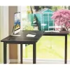 Стол письменный угловой EUREKA ERK-CD-L01R-60B, Black