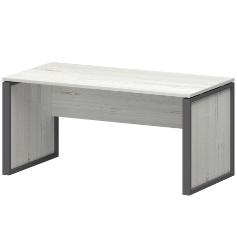 Стол руководителя НТМ-160 Сосна винтер/Антрацит 1600x800x750 Аргентум-М