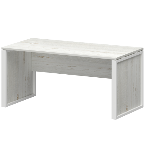 Стол руководителя НТМ-160 Сосна винтер/Белый 1600x800x750 Аргентум-М