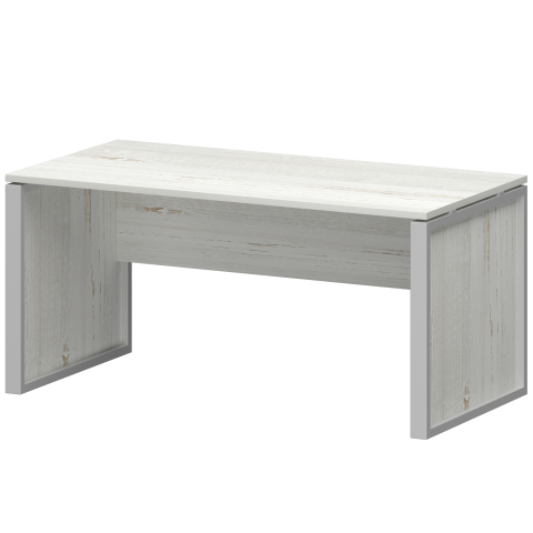 Стол руководителя НТМ-160 Сосна винтер/Металлик 1600x800x750 Аргентум-М