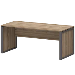 Стол руководителя НТМ-180 Дуб сафари/Антрацит 1800x800x750 Аргентум-М
