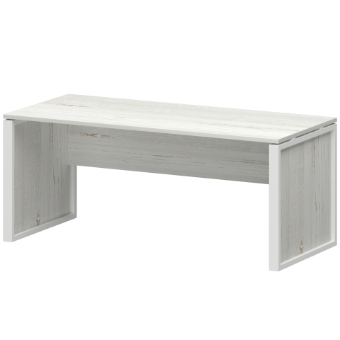 Стол руководителя НТМ-180 Сосна винтер/Белый 1800x800x750 Аргентум-М