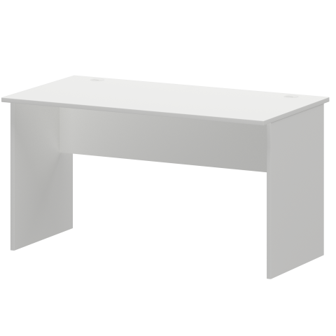 Стол с левым и правым кабель каналом А-003.К Белый 1400x730x760 Арго
