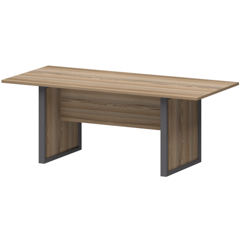 Стол заседаний НТМ-200.90 Дуб сафари/Антрацит 2000x900x750 Аргентум-М