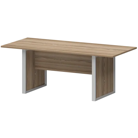 Стол заседаний НТМ-200.90 Дуб сафари/Металлик 2000x900x750 Аргентум-М