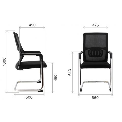 Кресло офисное Everprof EP-510 Black Сетка Черный