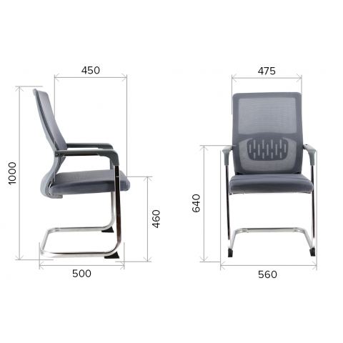 Кресло офисное Everprof EP-510 Grey Сетка Серый