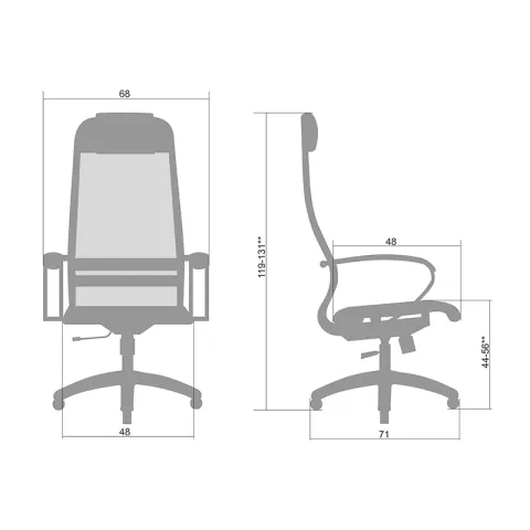 Кресло Метта Комплект 15 (B 1m 15/K131) Черный