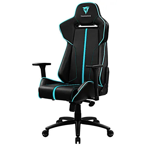 Кресло компьютерное игровое ThunderX3 BC7 Black-Cyan AIR