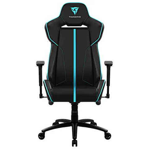 Кресло компьютерное игровое ThunderX3 BC7 Black-Cyan AIR