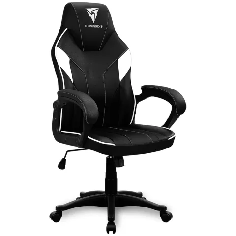 Кресло компьютерное игровое ThunderX3 EC1 Black-White AIR