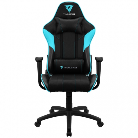 Кресло компьютерное игровое ThunderX3 EC3 Black-Cyan AIR