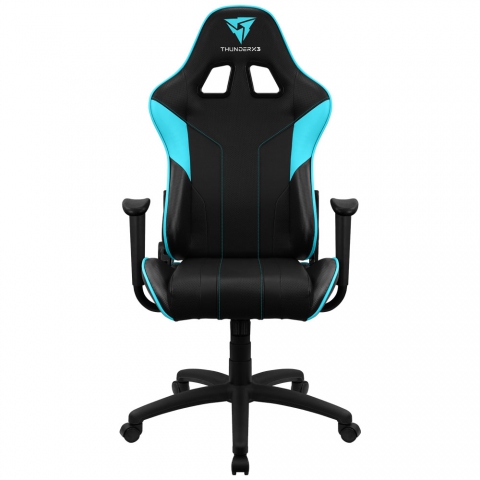 Кресло компьютерное игровое ThunderX3 EC3 Black-Cyan AIR