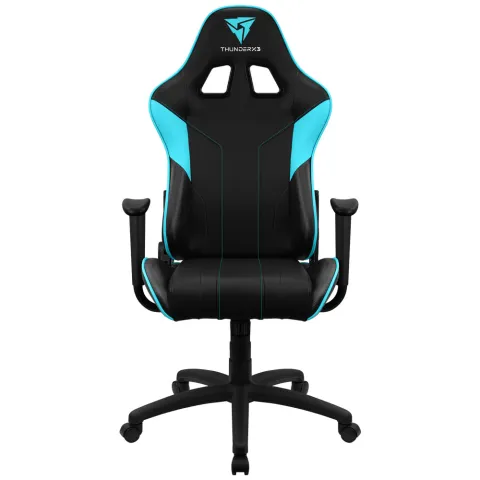 Кресло компьютерное игровое ThunderX3 EC3 Black-Cyan AIR