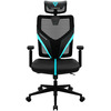 Кресло компьютерное игровое ThunderX3 YAMA1 Black-Cyan