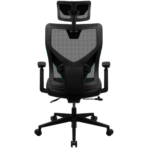 Кресло компьютерное игровое ThunderX3 YAMA1 Black-Cyan