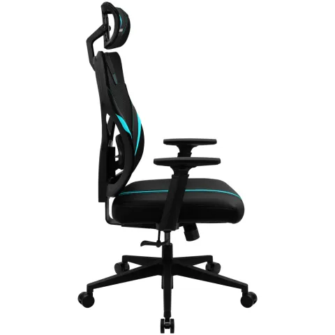 Кресло компьютерное игровое ThunderX3 YAMA1 Black-Cyan