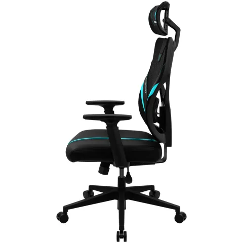 Кресло компьютерное игровое ThunderX3 YAMA1 Black-Cyan