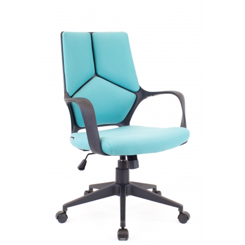 Кресло Everprof Trio Black LB T  Ткань Бирюзовый