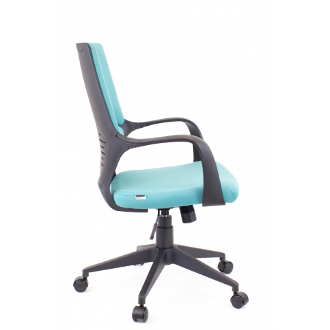Кресло Everprof Trio Black LB T  Ткань Бирюзовый