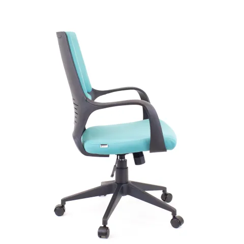 Кресло Everprof Trio Black LB T  Ткань Бирюзовый