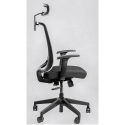 Кресло Falto NEO 11 KAL/GY-BK (каркас черный,  спинка серая, сидение черное)