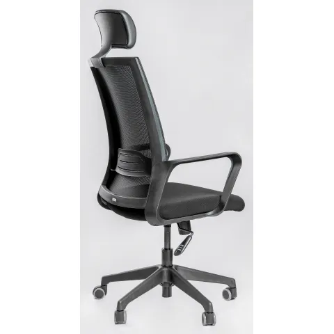 Кресло Falto D-3 DTR 11KPL/BK/BK (каркас черный, спинка черная, сидение черное)