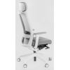 Кресло Falto A-1 AON 11WAL/GY-GY (каркас белый,  спинка серая, сидение серое)