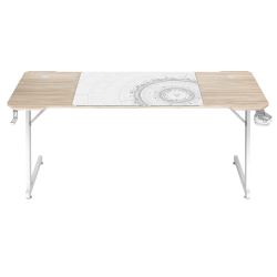 Стол компьютерный ZONE 51 TRINE 160 Wood/White