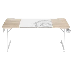 Стол компьютерный ZONE 51 TRINE 160 Wood/White