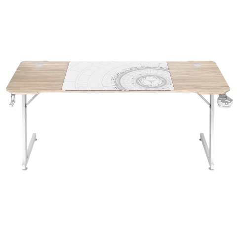 Стол компьютерный ZONE 51 TRINE 160 Wood/White