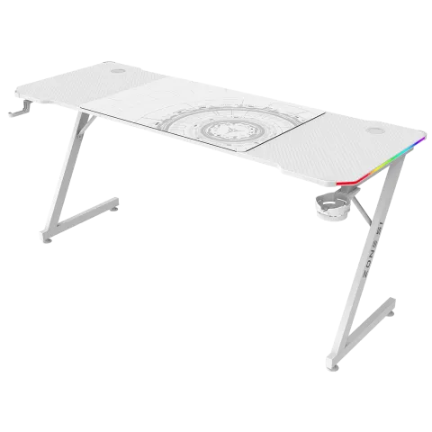Стол компьютерный ZONE 51 TRINE 160 RGB White