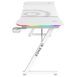 Стол компьютерный ZONE 51 TRINE 160 RGB White