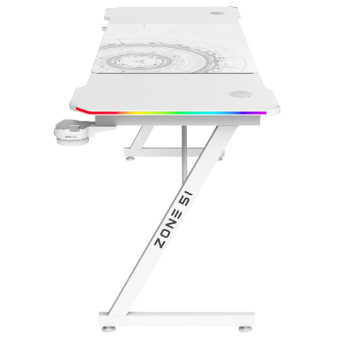 Стол компьютерный ZONE 51 TRINE 160 RGB White