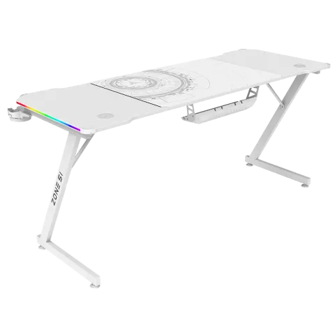 Стол компьютерный ZONE 51 TRINE 160 RGB White