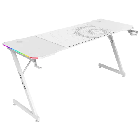 Стол компьютерный ZONE 51 TRINE 160 RGB White