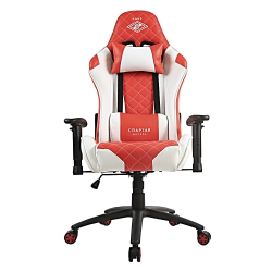 Кресло компьютерное игровое ZONE 51 СПАРТАК ГЛАДИАТОР, White-Red