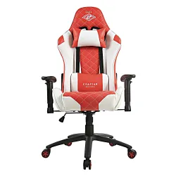 Кресло компьютерное игровое ZONE 51 СПАРТАК ГЛАДИАТОР, White-Red