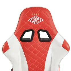 Кресло компьютерное игровое ZONE 51 СПАРТАК ГЛАДИАТОР, White-Red