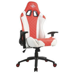Кресло компьютерное игровое ZONE 51 СПАРТАК ГЛАДИАТОР, White-Red
