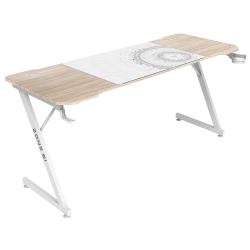 Стол компьютерный ZONE 51 TRINE 160 Wood/White