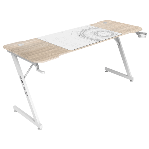 Стол компьютерный ZONE 51 TRINE 160 Wood/White