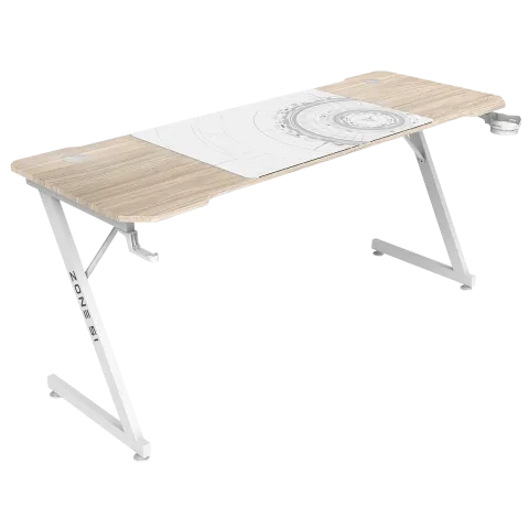 Стол компьютерный ZONE 51 TRINE 160 Wood/White