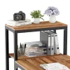 Стол письменный (для компьютера) со стеллажом EUREKA ZX-SH140A-RW с шириной 140 см, Reclaimed Wood